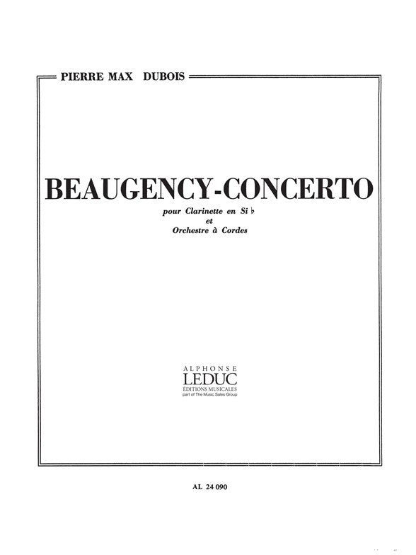 Beaugency-Concerto | Pierre-Max Dubois | Clarinette