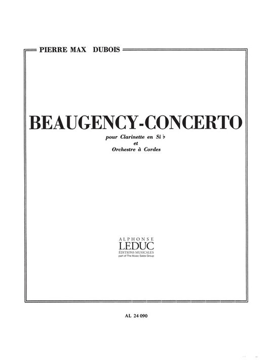 Beaugency-Concerto | Pierre-Max Dubois | Clarinette
