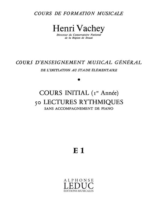 Vachey Cours Enseignt Musical Général | Vachey | Voix | Partition chorale | AL24098