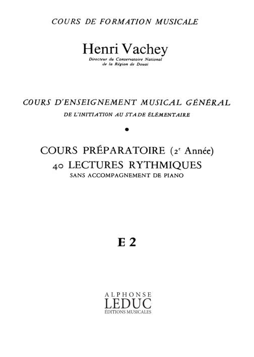 Vachey Cours Enseignt Musical Général | Vachey | Voix | Partition chorale | AL24099