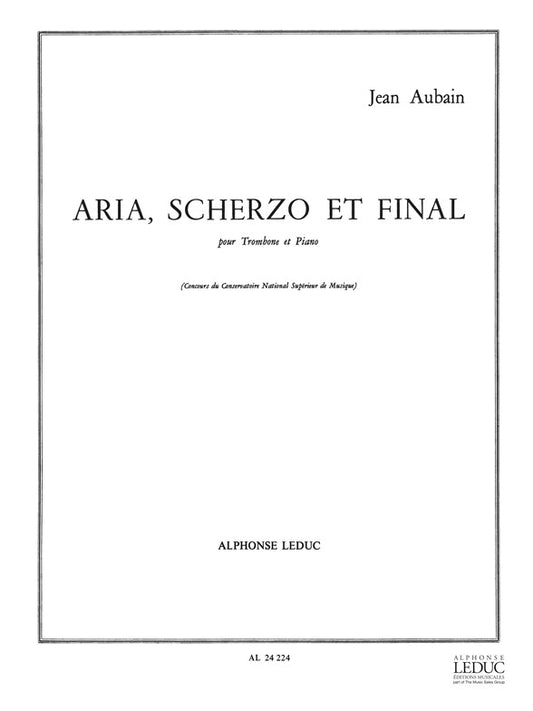 Aria, scherzo et Final | Jean Aubain | Trombone