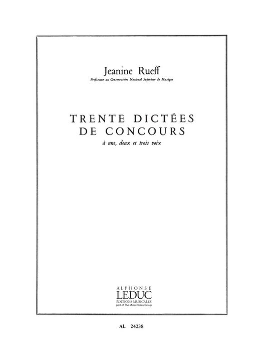 30 Dictées De Concours A 1 | Jeanine Rueff | Voix