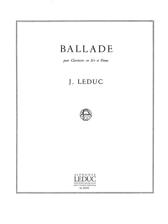 Ballade | Leduc | Clarinette