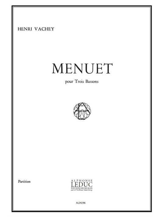Menuet | Henri Vachey | Basson | Partition