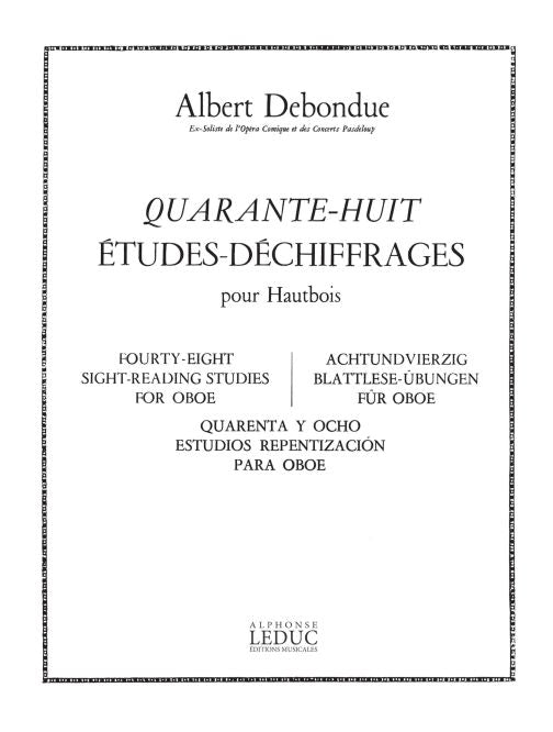 48 Études-Déchiffrages | Albert Debondue | Hautbois