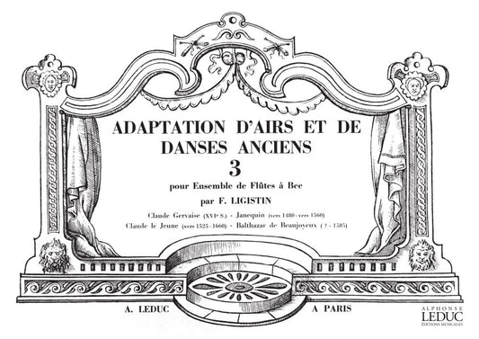 Adaptation dAirs et de Danses anciens Vol.3 | F. Ligistin