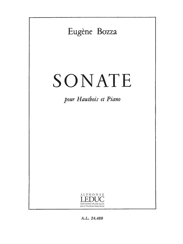 Sonate | Eugène Bozza | Hautbois