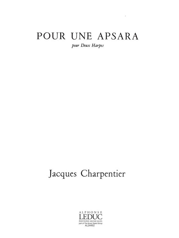 Pour Une Apsara | Jacques Charpentier | Harpe
