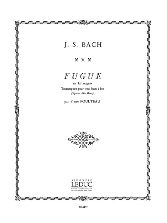 Fugue en ut majeur | Johann Sebastian Bach | Flûte à bec
