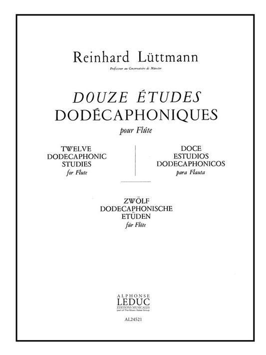 12 Études Dodecaphoniques | Luttmann | Flûte