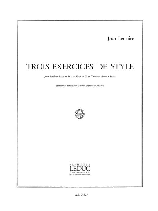 Trois Exercices de Style | Jean Lemaire | Trombone