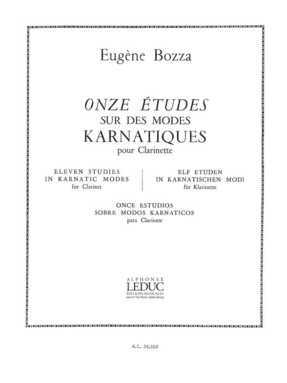 11 Études sur les Môdes karnatiques | Eugène Bozza