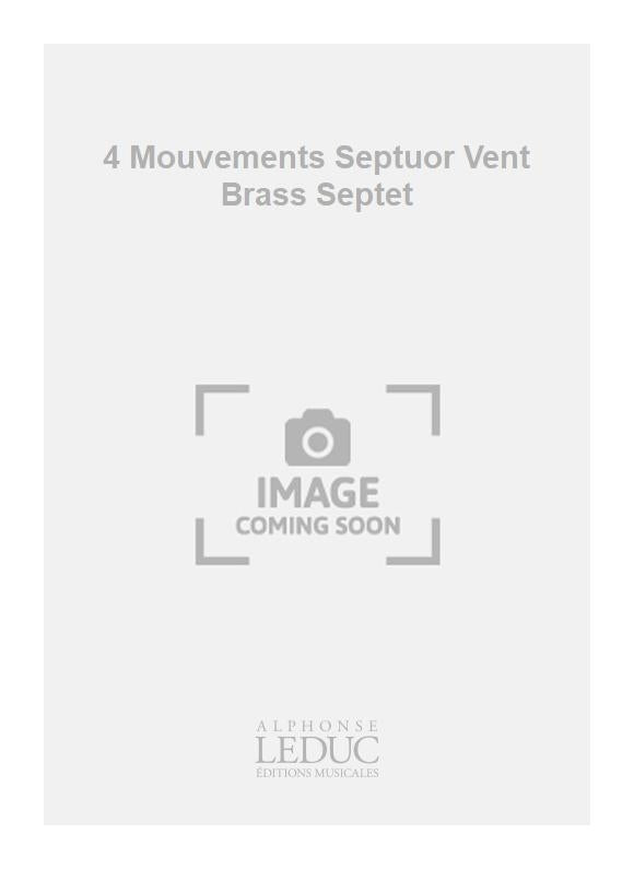 4 Mouvements - septuor à vent - septuor de cuivres | Eugène Bozza