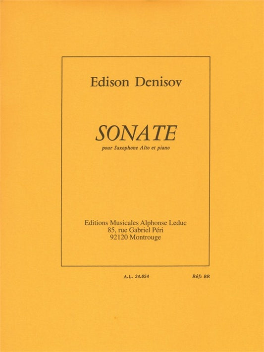 Sonate pour Saxophone Alto et Piano | Edison Denisov