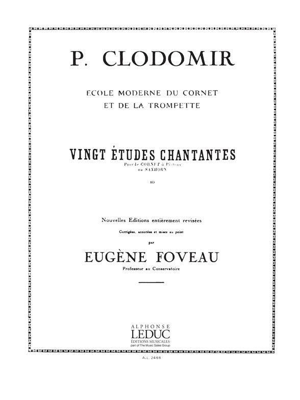 Études Chantantes(20) | Pierre-François Clodomir | Trompette