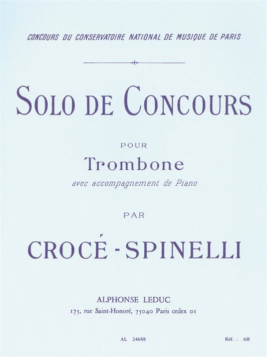 Solo De Concours | Bernard Croce-Spinelli | Trombone