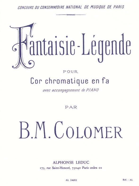 Fantaisie Légende | Blai Maria Colomer | Cor