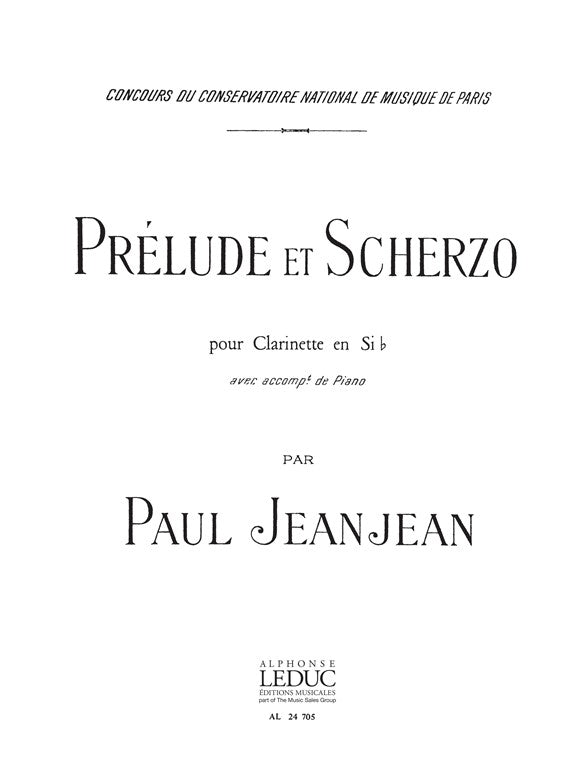 Prélude et Scherzo | Paul Jeanjean | Clarinette