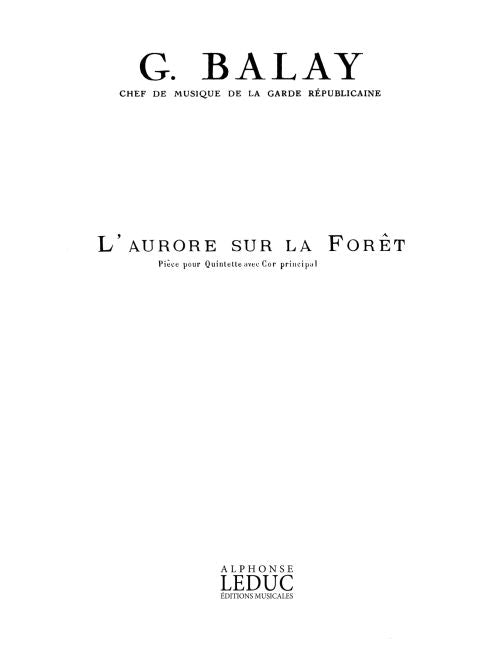 Aurore Sur La Forêt | Guillaume Balay | Quintette à vent