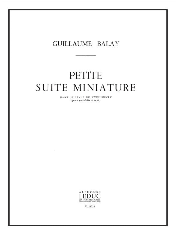 Petite Suite Miniature Dans Le Style Du 18 Siècle | Guillaume Balay