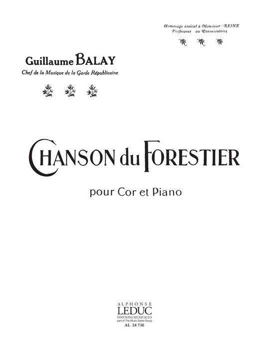 Chanson Du Forestier | Guillaume Balay | Cor