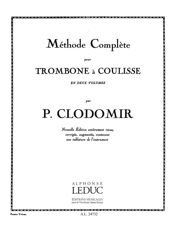 Méthode Complète de Trombone à coulisse, Vol.1 | Pierre-François Clodomir