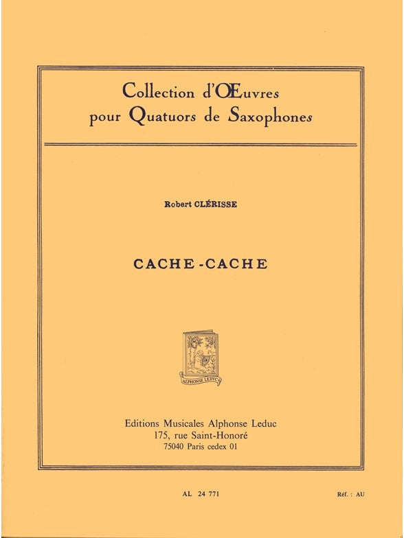 Cache-Cache | Robert Clerisse | Quatuor de saxophones