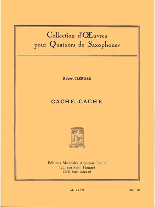 Cache-Cache | Robert Clerisse | Quatuor de saxophones