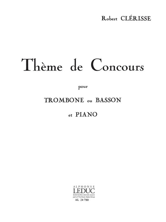 Thème De Concours | Robert Clerisse | Trombone
