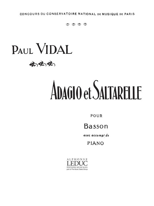 Adagio Et Saltarelle | Vidal | Basson
