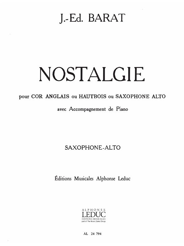 Nostalgie | Jacques Barat | Saxophone