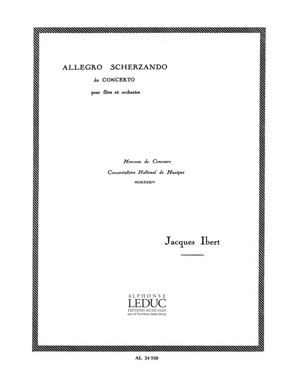 Allegro scherzando | Jacques Ibert | Flûte