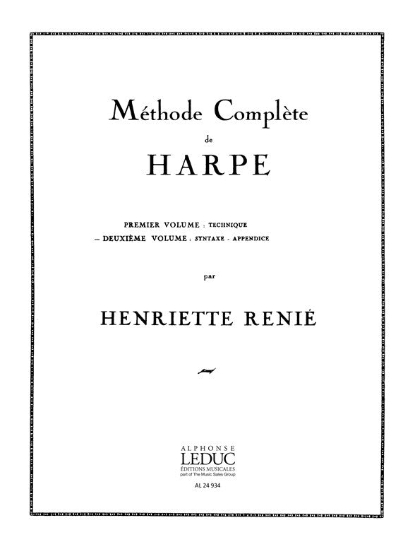 Méthode Complète de Harpe Vol. 2 Syntaxe | Henriette Renié