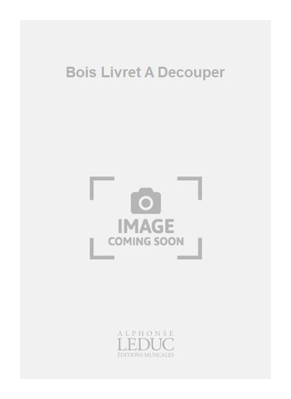 Bois Livret A Decouper | Ensemble à vent