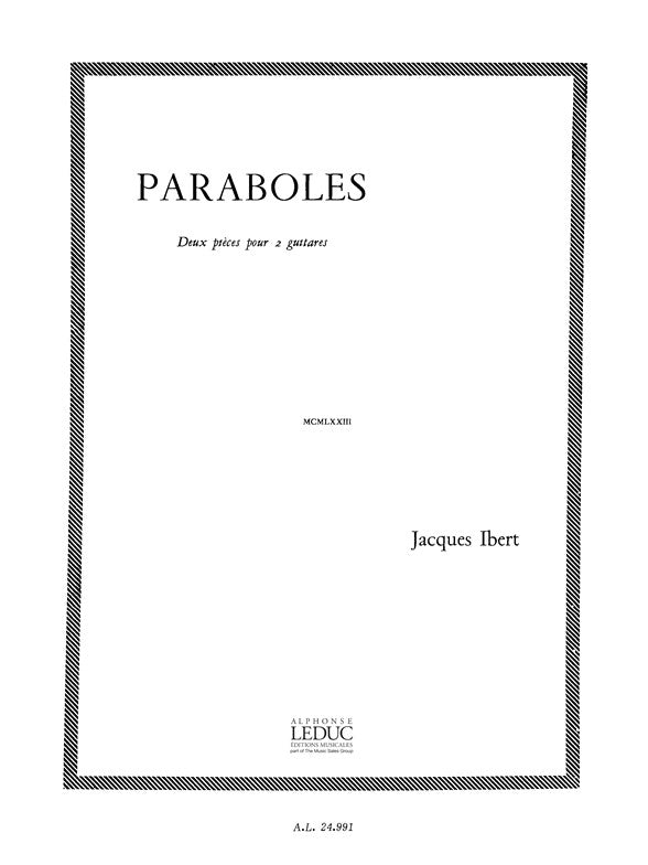 Paraboles, 2 Pièces | Jacques Ibert | Guitare