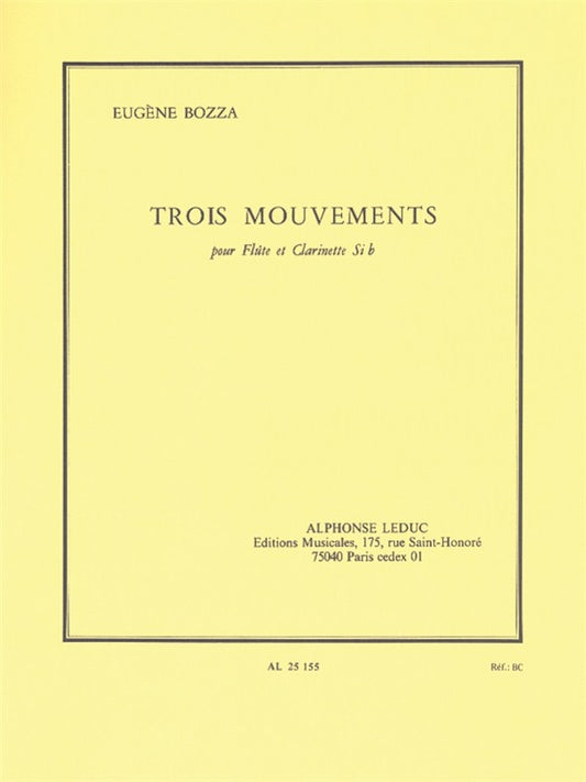 Trois Mouvements | Eugène Bozza | Flûte