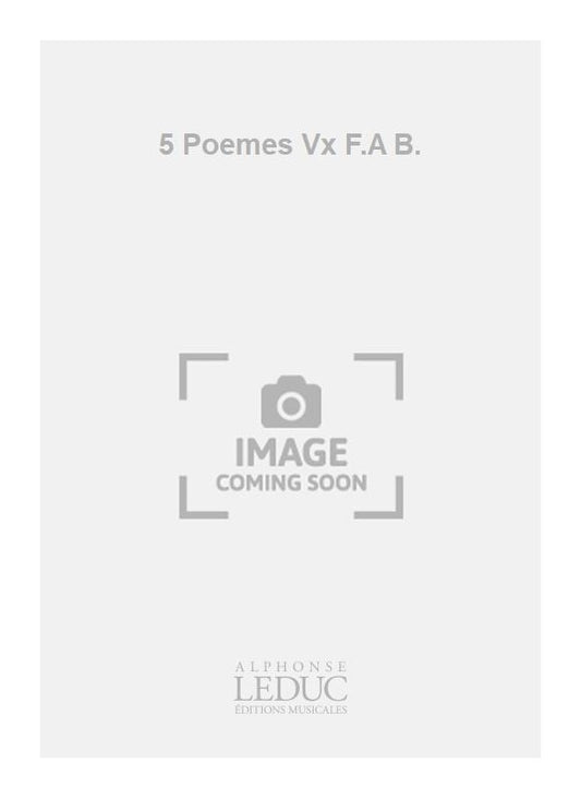 5 Poèmes Vx F.A B. | Edmund Pendleton | Flûte à bec