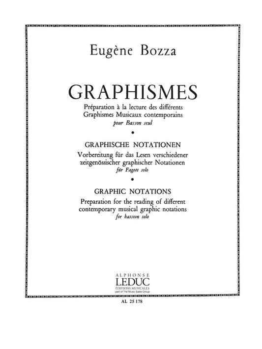 Graphismes | Eugène Bozza | Basson