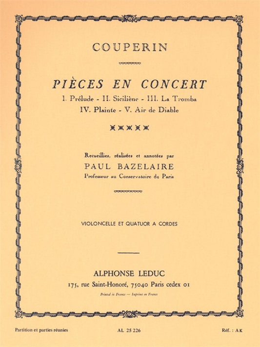 Pièces En Concert | François Couperin | Quatuor à cordes