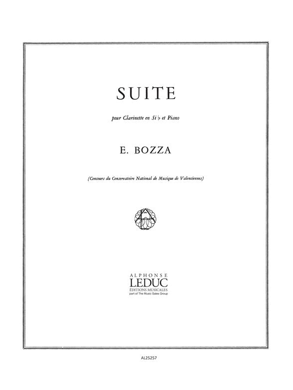 Suite Pour Clarinette Et Piano | Eugène Bozza