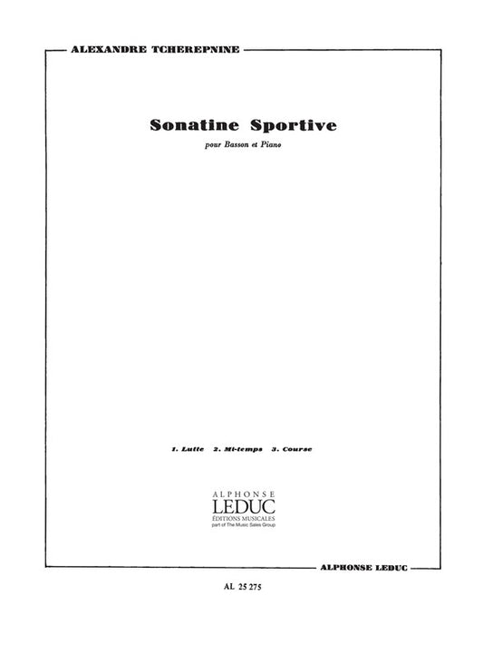 Sonatine sportive | Alexander Tcherepnin | Basson