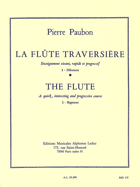 La Flûte traversiere Vol.1 | Pierre Paubon