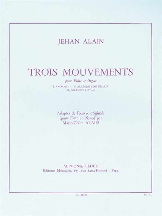 3 Mouvements | Jehan Alain | Flûte