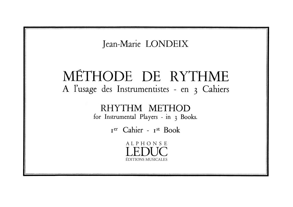 Jean-Marie Londeix: Méthode de Rythme Vol.1 | Saxophone