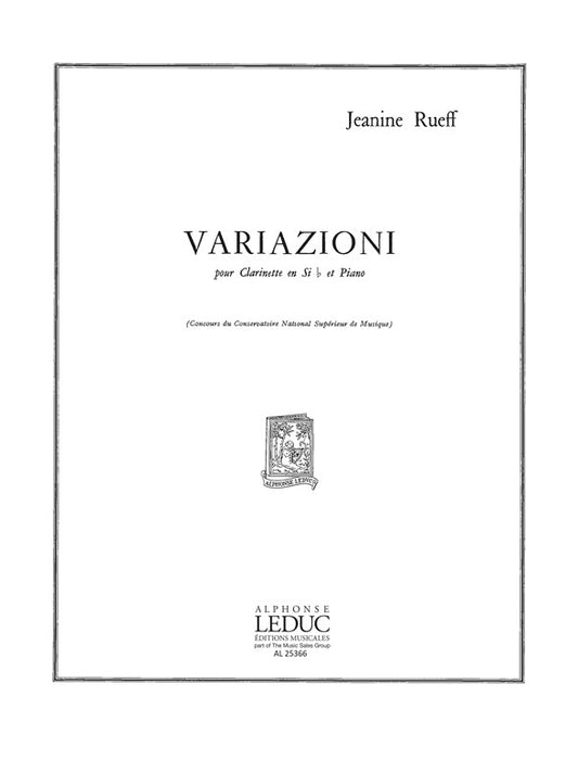 Variazioni | Jeanine Rueff | Clarinette