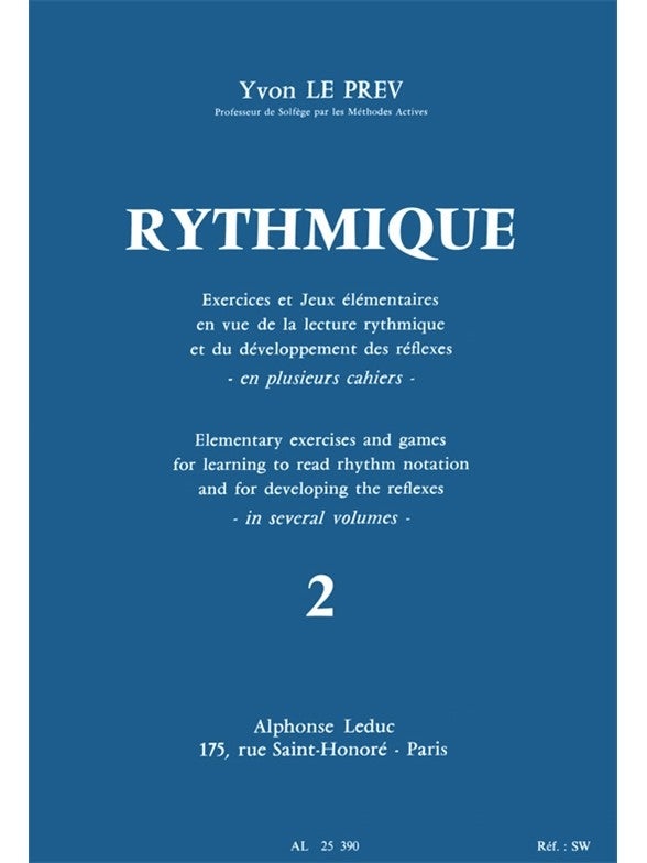 Rythmique, Exercices et jeux - Vol. 2 | Yvon Le Prev