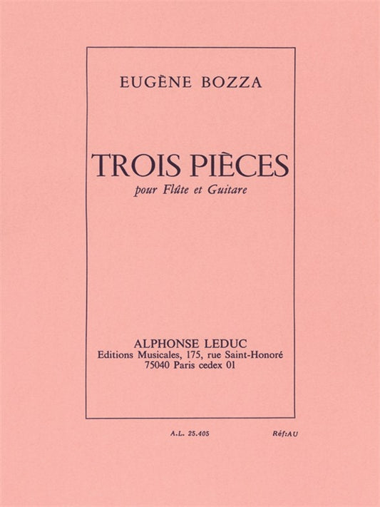 3 Pièces | Eugène Bozza | Flûte | Livre | AL25405