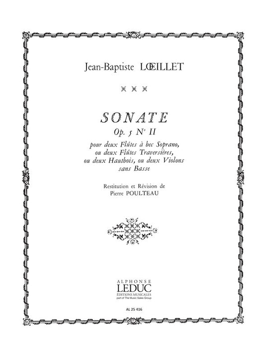 Sonate Op.5 No.2 | Jean-Baptiste Loeillet