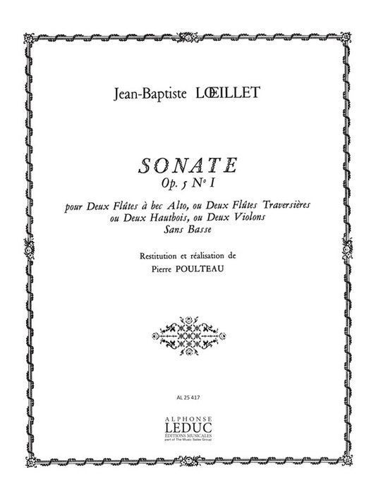 Sonate Op.5 No.1 | Jean-Baptiste Loeillet