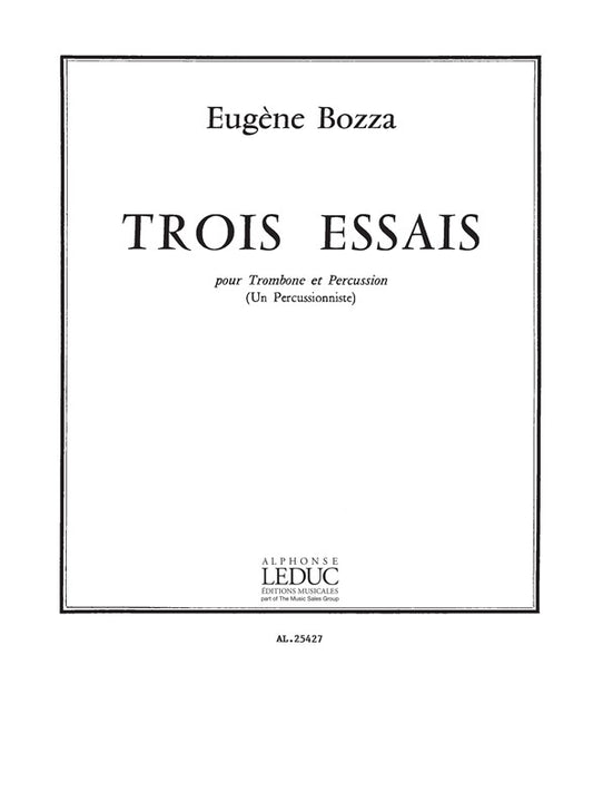 3 Essais | Eugène Bozza | Trombone